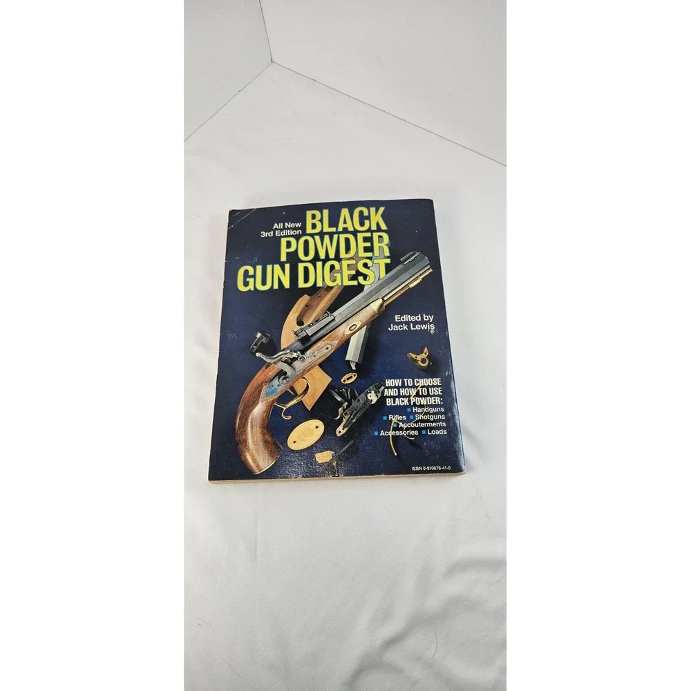 Black Powder Gun Digest 1982 3rd Ed Jack Lewis Muzzleloader Rifle Pistol Guide